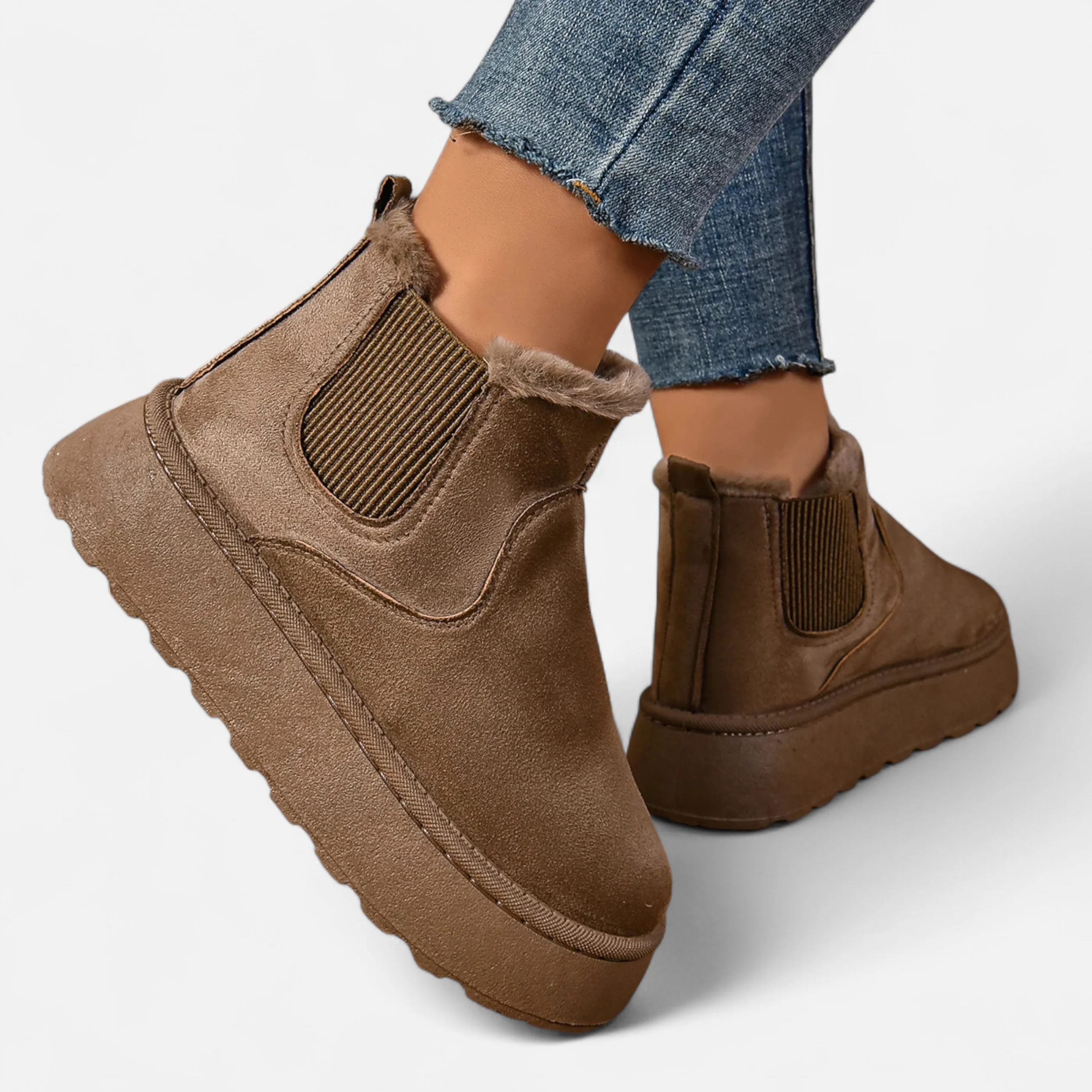 Westlyn™ | Women’s Short Plush Platform Ankle Boots