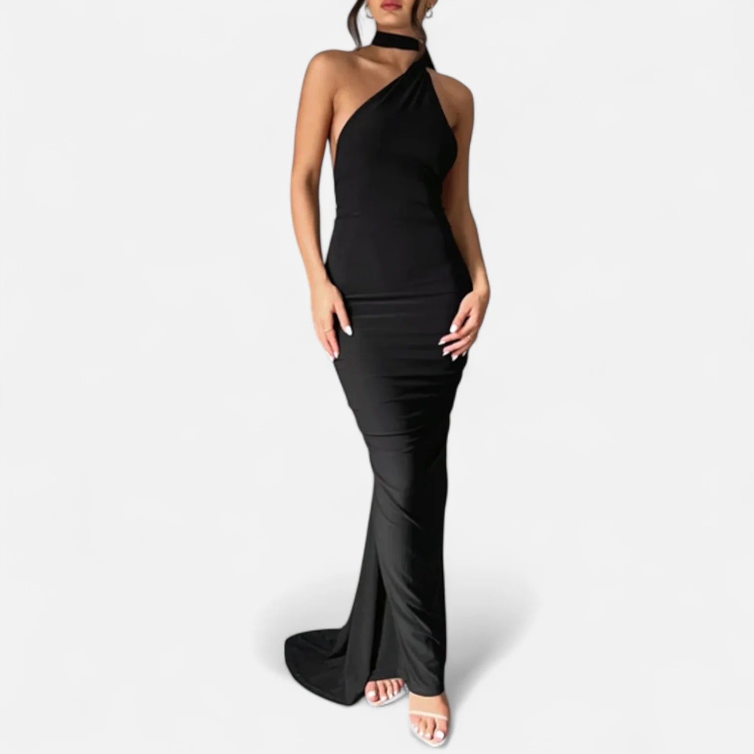 Westlyn™ | Women’s Backless Scarf-Tie Evening Dress