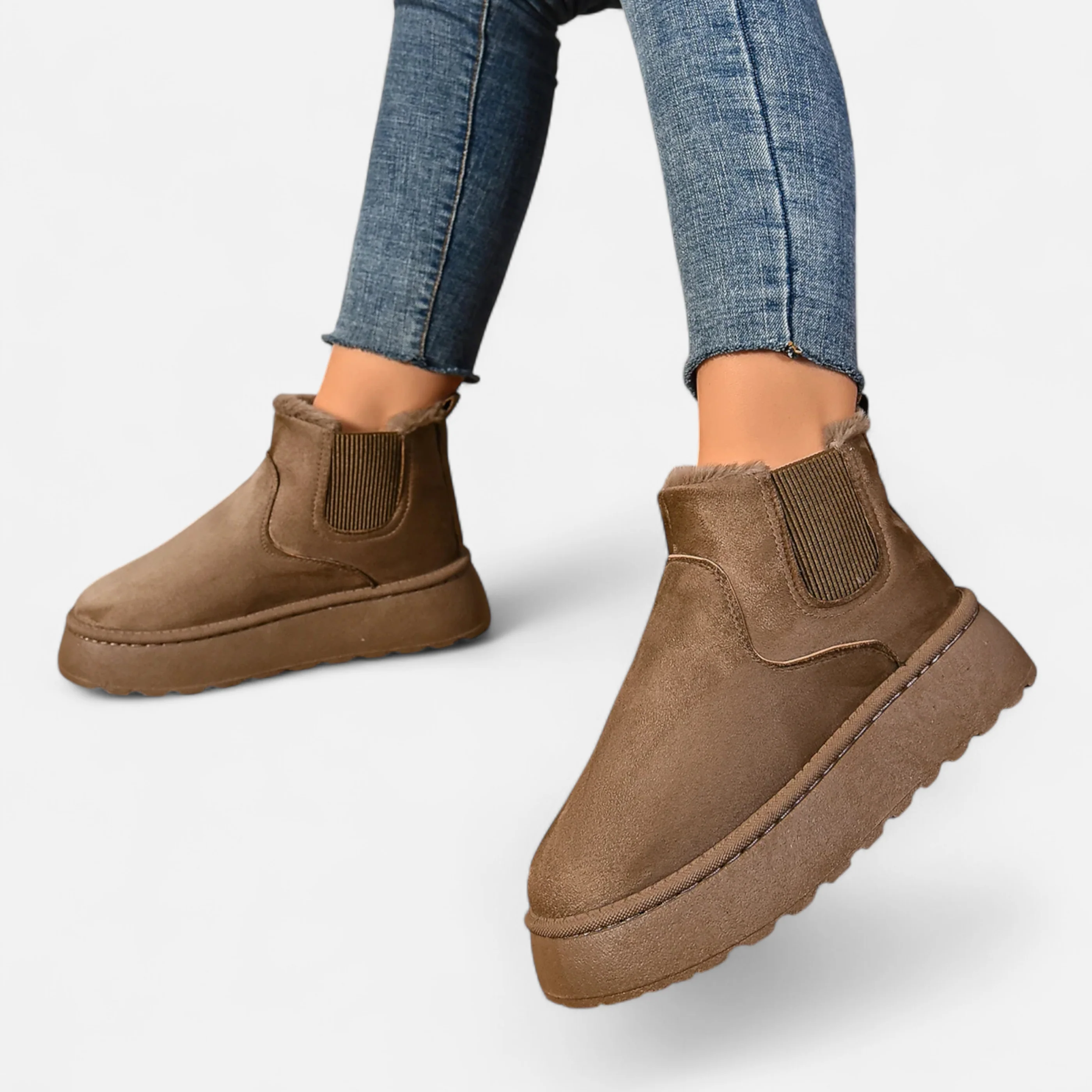 Westlyn™ | Women’s Short Plush Platform Ankle Boots