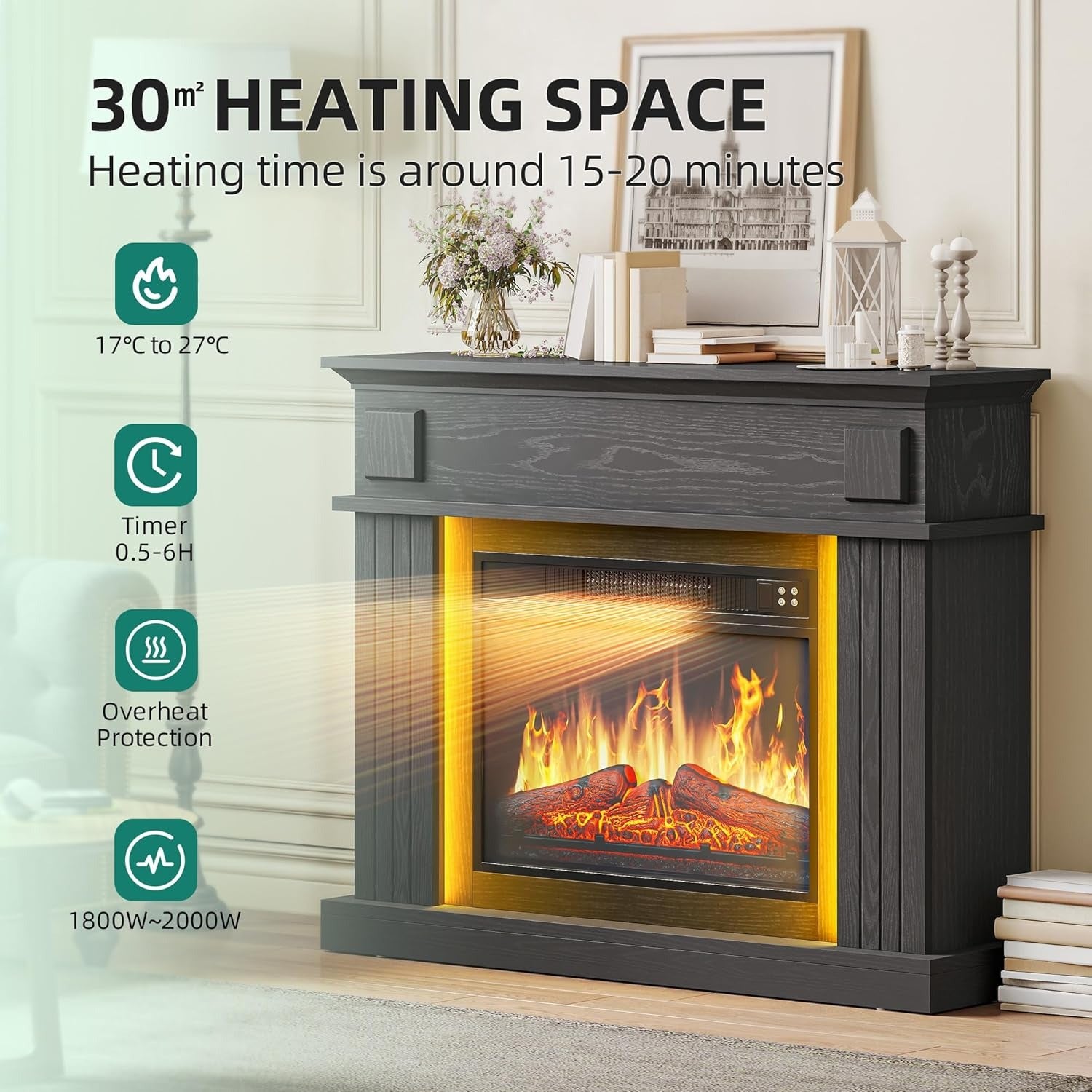 Cheminée Électrique Glow™