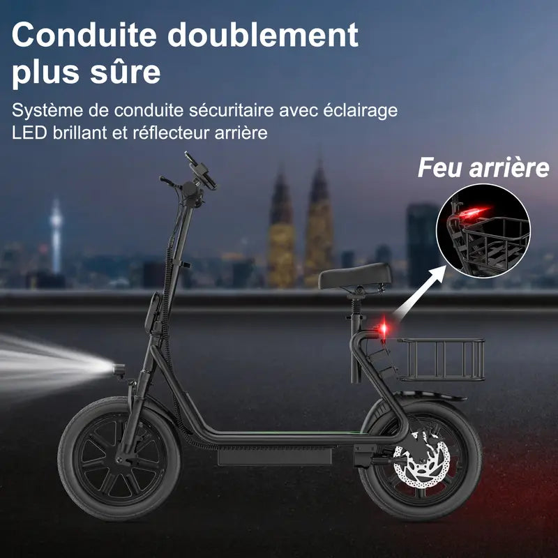 Trottinette Électrique SelleRide 500w
